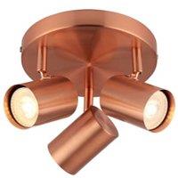 Tour 3 Plate Light - Copper