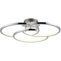 Java Semi Flush Chrome LED Light