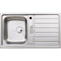 Abode Neron 1 Bowl Compact Kitchen Sink - Stainless Steel