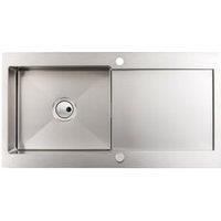 Abode Verve 1 Bowl Kitchen Sink - Stainless Steel