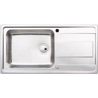 Abode Ixis 1 Bowl Kitchen Sink - Stainless Steel