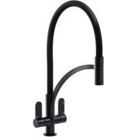 Abode Genio Pull Out Kitchen Tap - Matt Black