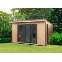 Forest Garden Xtend Insulated Garden Office with 1/2 Window - 4 x 3.42m