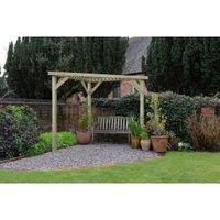 Forest Garden Slatted Corner Pergola - 297 x 149cm