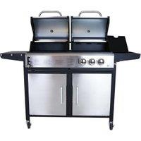 Charles Bentley 2+1 Burner BBQ - Stainless Steel