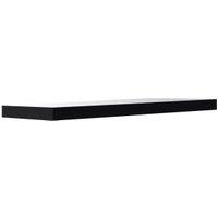 Wickes Gloss Black Floating Shelf - 38 x 235 x 600mm