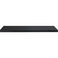 Wickes Gloss Black Radiator Shelf - 18 x 150 x 600mm