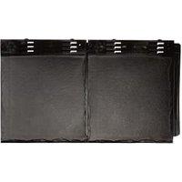 Envirotile Plastic Lightweight Grey Double Tile - 365 x 630 x 12mm