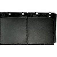 Envirotile Plastic Lightweight Anthracite Double Tile - 365 x 630 x 12mm