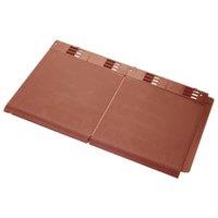 Envirotile Terracotta Double Plastic Tile - 365 x 630 x 12mm