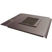 Envirotile Plastic Lowline Dark Brown Tile Vent - 365 x 325 x 12mm