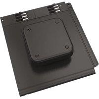 Envirotile Plastic Tile Grey Cowl Vent - 365 x 325 x 12mm