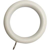 Wickes 28mm Wooden Rings White 10 Pack