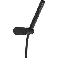 VitrA Origin Pure Matt Black Shower Handset & Wall Outlet