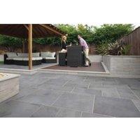 Marshalls Casarta Slate Textured Silver Grey Paving Slab - Sample