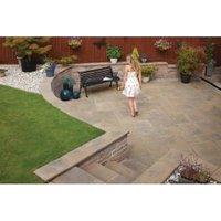 Marshalls Heritage Riven Calder Brown Paving Slab - Sample