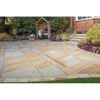 Marshalls Scoutmoor Mixed Size Textured Rustic Paving Slab - Sample