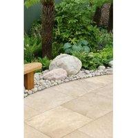 Marshalls Symphony Smooth Buff Porcelain Paving Slab - Sample