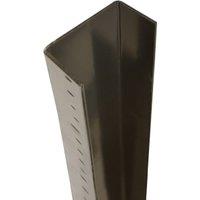 DuraPost Sepia Brown Steel Fence Post U Channel - 56 x 30 x 1800mm