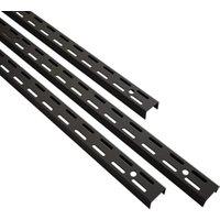 Twin Slot Matt Black Upright - 425mm