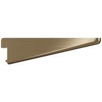 Twin Slot Antique Brass Shelf Bracket - 170mm