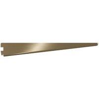Twin Slot Antique Brass Shelf Bracket - 470mm