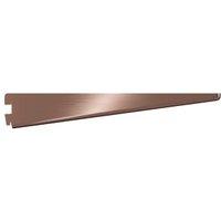Twin Slot Antique Copper Shelf Bracket - 370mm