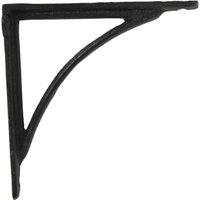 Tapered Arch Black Shelf Bracket - 150 x 150mm