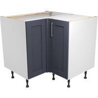 Wickes Ohio Navy Shaker Corner Base Unit - 925mm