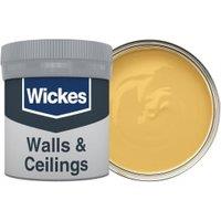 Wickes Vinyl Matt Emulsion Paint Tester Pot - Mustard Yellow No.511 - 50ml