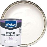 Wickes Multi-Surface Satin Paint - White - 750ml