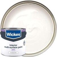 Wickes Multi-Surface Satin Paint - White - 2.5L