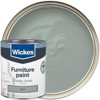 Wickes Flat Matt Furniture Paint - Olive - 750ml