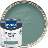 Wickes Flat Matt Furniture Paint - Green - 750ml