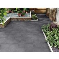 Marshalls Limestone Textured Black Multi Paving Slab - 600 x 300 x 22mm - Pack of 72