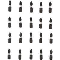 Wickes Screwdriver Bits PZ2 - 25mm - Pack of 20