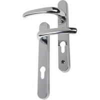 Yale Essentials Polished Chrome Short Backplate Door Handle - 1 Pair