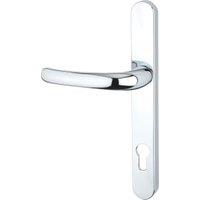 Yale Essentials Polished Chrome Long Backplate Door Handle - 1 Pair