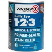 Zinsser Bulls Eye 123 Primer Sealer - White - 1L