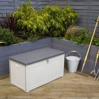 Charles Bentley Grey Outdoor Plastic Storage Box - 190L