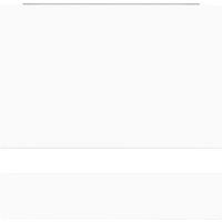 Wickes White Gloss End Bath Panel with Plinth - 690 x 450mm