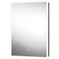 Sensio Lyttleton Colour Changing Recessed Matt Black LED Mirror Cabinet - 700 x 500mm