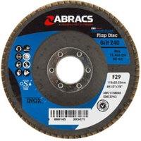 Abracs ABFZ115B040 Zirconium Flap Discs Coarse 40 Grit - 115 x 22.23mm