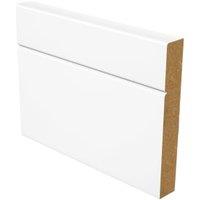 Wickes V-Groove White Skirting - 18 x 144 x 4200mm