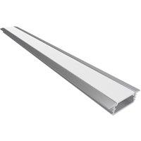 Sensio Mackay Aluminium Recessed Profile for Flexible Strip Lighting - 2200mm