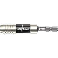 Wera 897/4 IMP Impaktor TriTorsion Bit Holder with Retaining Ring and Magnet - 1/4in Hex x 75mm