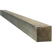 Wickes Spruce Incised Deck Support Post - 100 x 100 x 1200mm