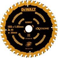 DEWALT DT10640-QZ 40 Teeth Medium Cut Extreme Circular Saw Blade - 165 x 20mm