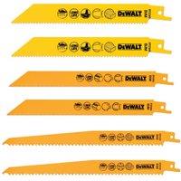 DEWALT DT2444-QZ BI-Metal Mixed 6 Piece Reciprocating Saw Blade Set