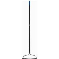 Wickes Carbon Steel Garden Rake with Fibreglass Handle - 1290mm